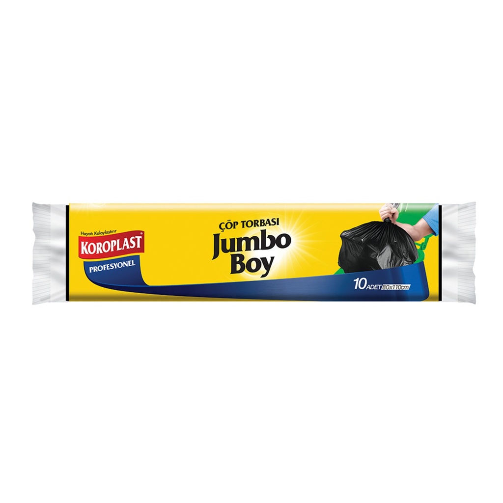 Koroplast Profesyonel Jumbo Boy Çöp Torbası 10'Lu